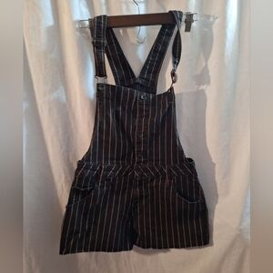 Black and Brown Striped Shortall
